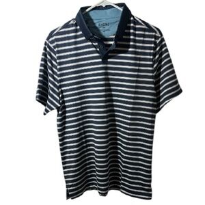 NWT Rhone Men's Polo with Navy and White Stripes Medium